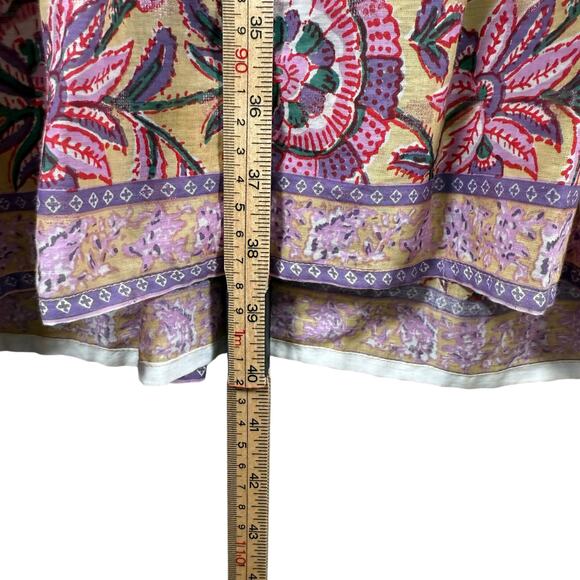 Lola Australia Pacific Dress Malta Pink Yellow Floral Boho Midi XS - Picture 15 of 15